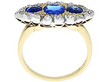 Antique Blue Sapphire and Diamond Ring 