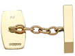 Mens 9ct Gold Cufflink reverse
