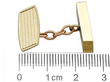 Mens 9ct Gold Cufflinks Size