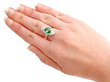 antique tourmaline ring on hand