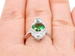 wearing antique tourmaline ring