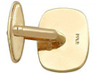 1970s gold cufflink reverse