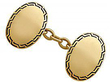 Antique Enamel & Yellow Gold Cufflinks