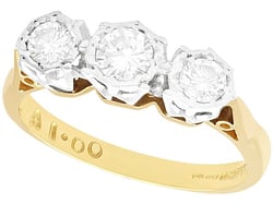 Vintage Three Stone Diamond Ring