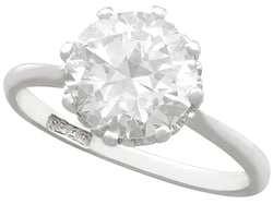 platinum solitaire engagement ring