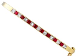 Ruby and Diamond Bangle