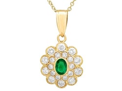 vintage emerald pendant