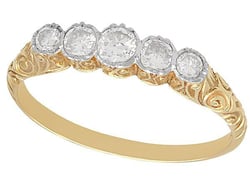 Antique 1920s Five Stone Diamond Ring