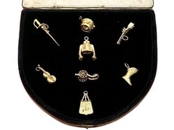 Antique Gold Bracelet Charms