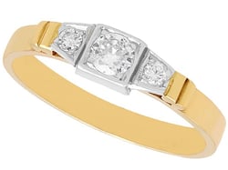 Gold and Diamond Ring Vintage