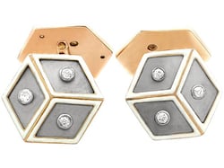 antique rose gold cufflinks