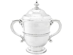 silver cup and cover