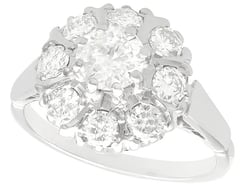 vintage diamond cluster ring