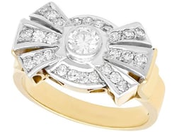 Vintage Diamond Cluster Cocktail Ring