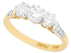 Round Brilliant Cut Diamond Trilogy Ring