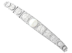 Antique Pearl and Diamond Bracelet