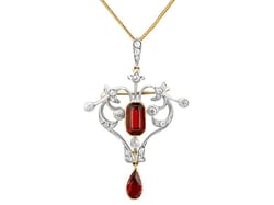 Antique Garnet Pendant