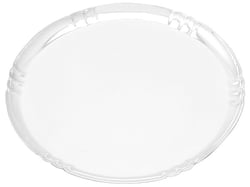 Antique Sterling Silver Salver with Ivory Feet