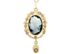 Antique Cameo Pendant 