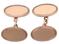 9 Carat Rose Gold Cufflinks