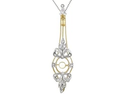 Diamond and Pearl Pendant 