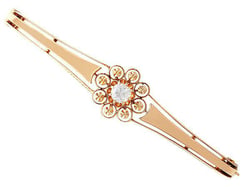 Rose Gold Bangle with Diamonds