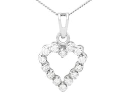 Vintage Diamond Heart Pendant