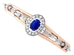 Blue Sapphire Bangle