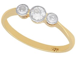 diamond trilogy ring antique