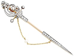 Jabot Pin Brooch