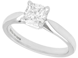 Cushion Cut Diamond Solitaire Ring