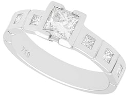 bezel set diamond ring