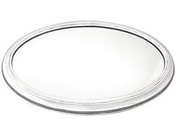 silver mirrored plateau