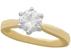 Yellow Gold Solitaire Ring