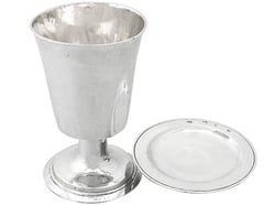 Silver Chalice and Paten Set