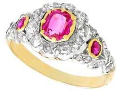 Antique Ruby & Diamond Ring