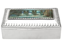 Silver and Enamel Box