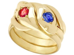 Vintage Gold Snake Ring