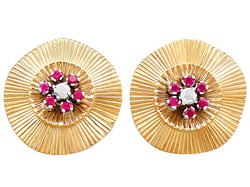 Vintage Ruby Earrings