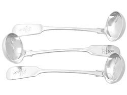 Antique silver ladles