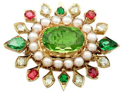 Gemstone Brooch