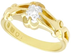 Gold Engagement Ring 