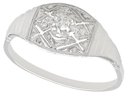Diamond Dress Ring in White Gold