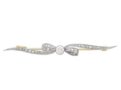 antique bow brooch