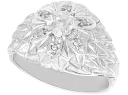 textured diamond ring
