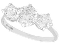 Vintage Three Stone Diamond Ring