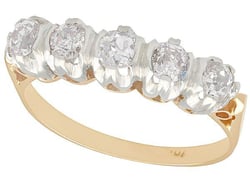 Platinum Set Five Stone Ring 
