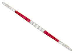 Ruby and Diamond Brooch