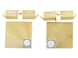 Square Gold Cufflinks