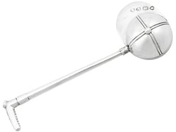 Victorian silver salt spoon